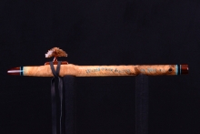 Myrtle Burl Native American Flute, Minor, Mid A-4, #H37C